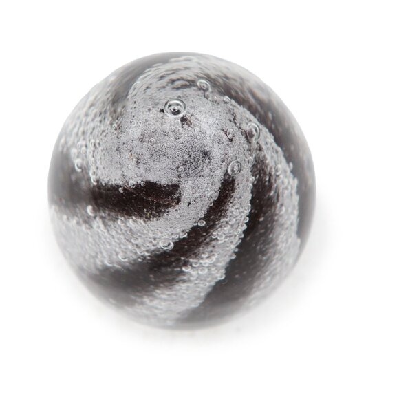 Vtg Art Glass Egg Drop Paperweight Handblown Swirled Bubbles Maroon Heidelberg - Picture 7 of 13